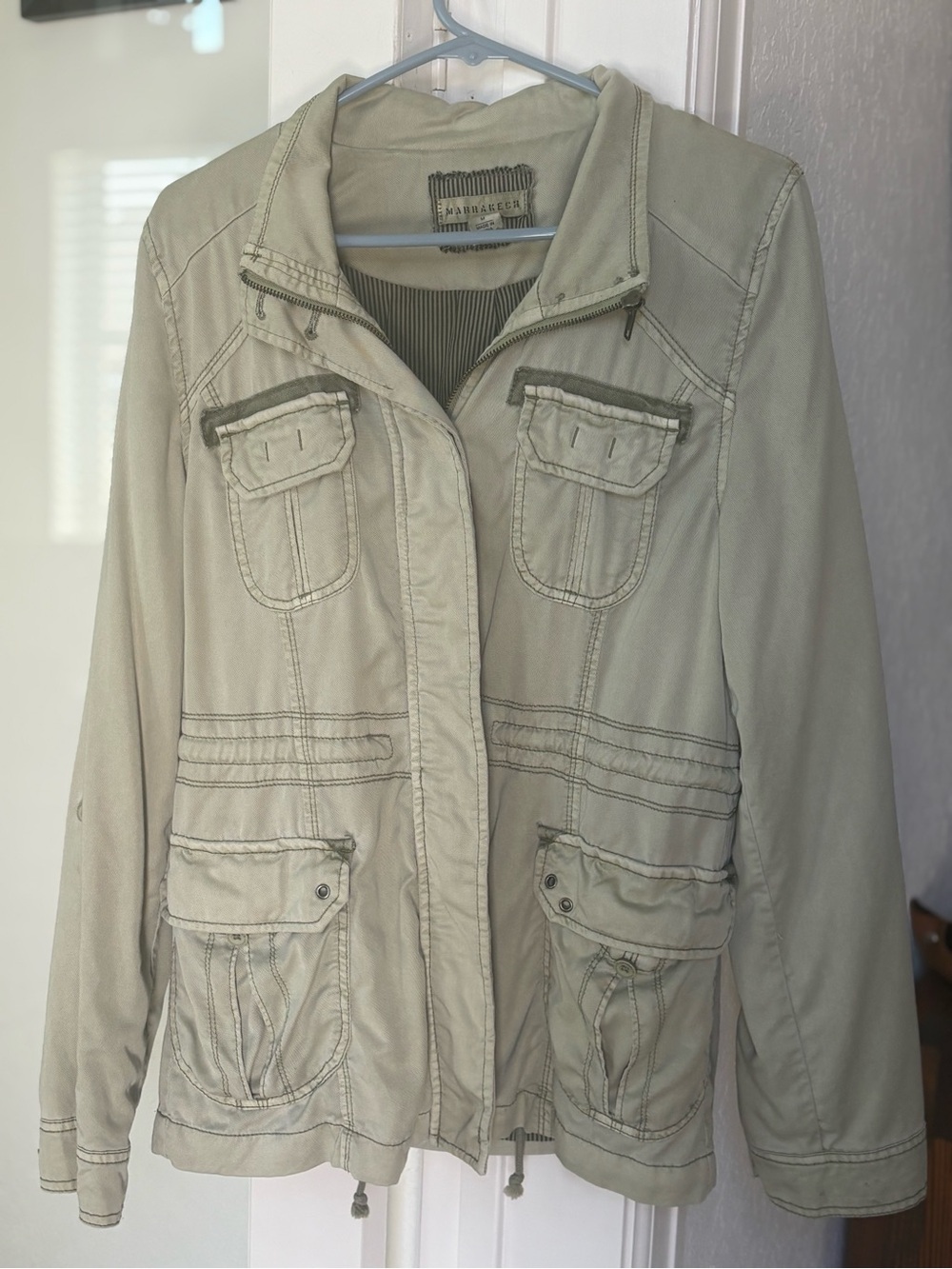 Anthropologie Marrakech Women's Lightweight Utility Jacket - army green size M